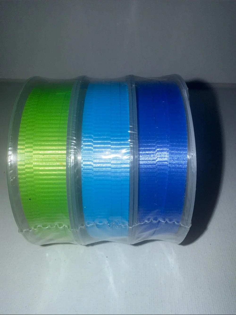 Hallmark Ribbon Stack in Blue, Light Blue and Green
